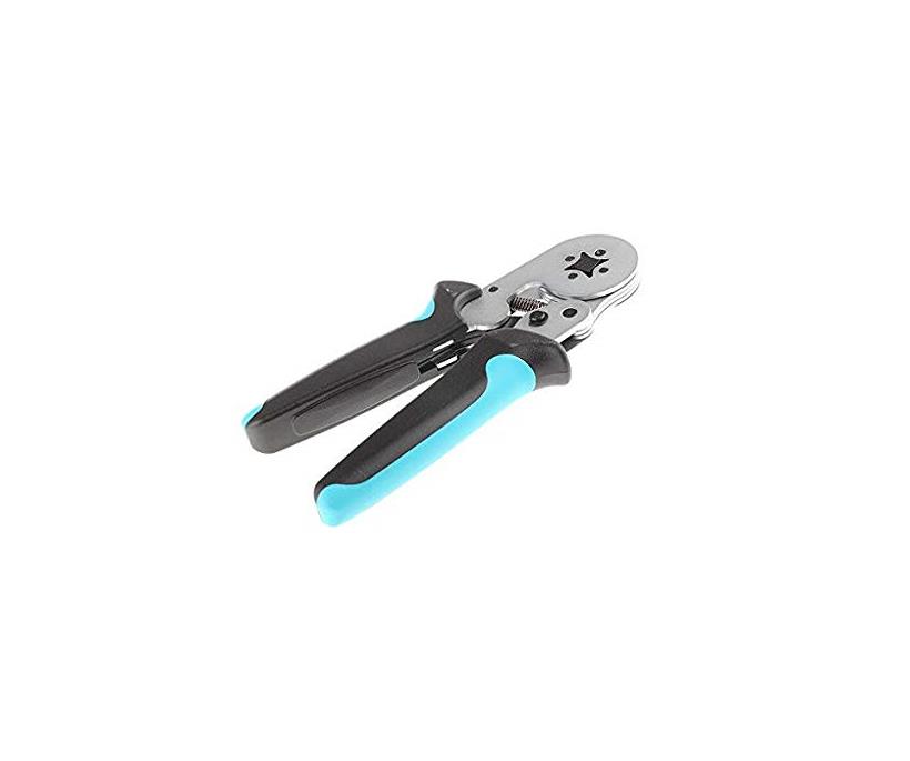 Crimping pliers, for ferrules without insulating collar 0.14mm²..10mm², unlockable pressure lock, la